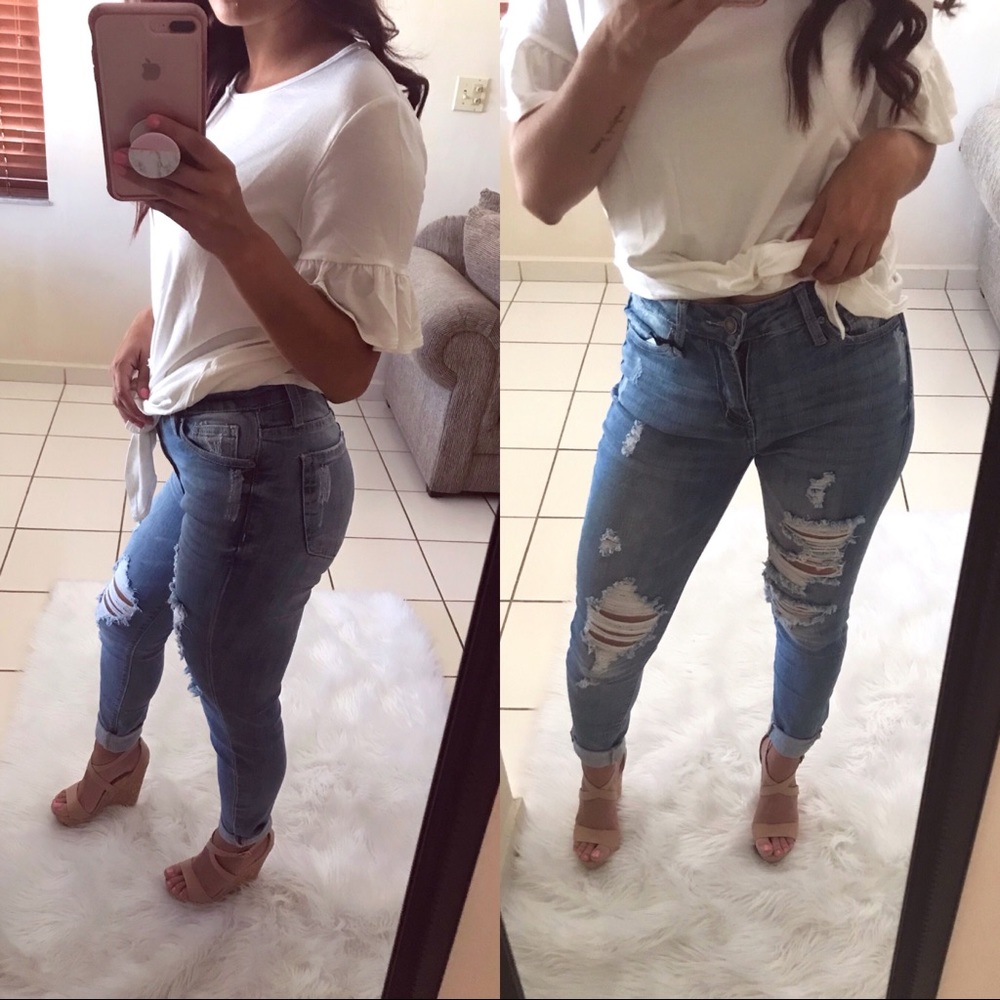 LAST 1 //  ‘HANNAH’ High Waist Denim - Picture 3 of 3